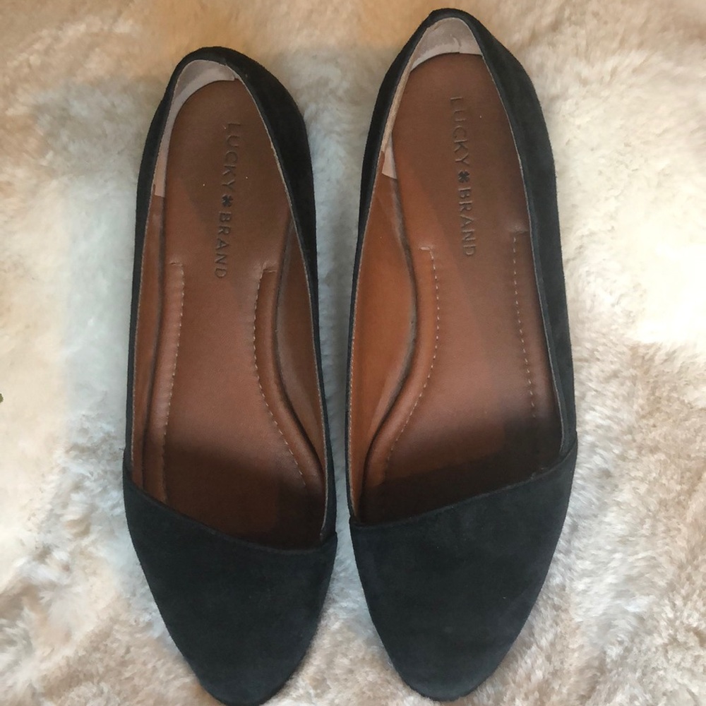Lucky Brand Suede Flats (Size 8)